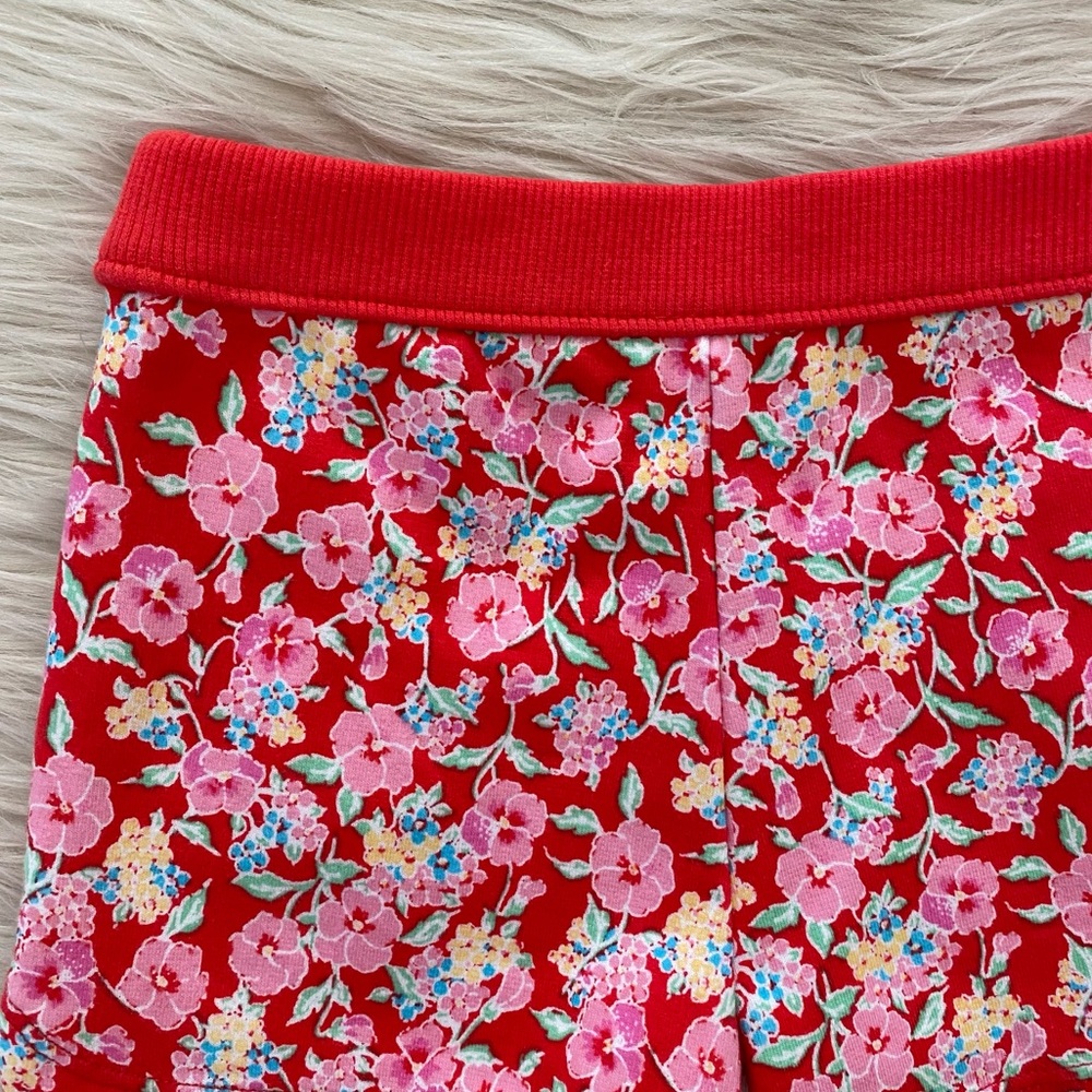 Janie and Jack Red Pink Floral Shorts Baby Girl - Picture 5 of 5